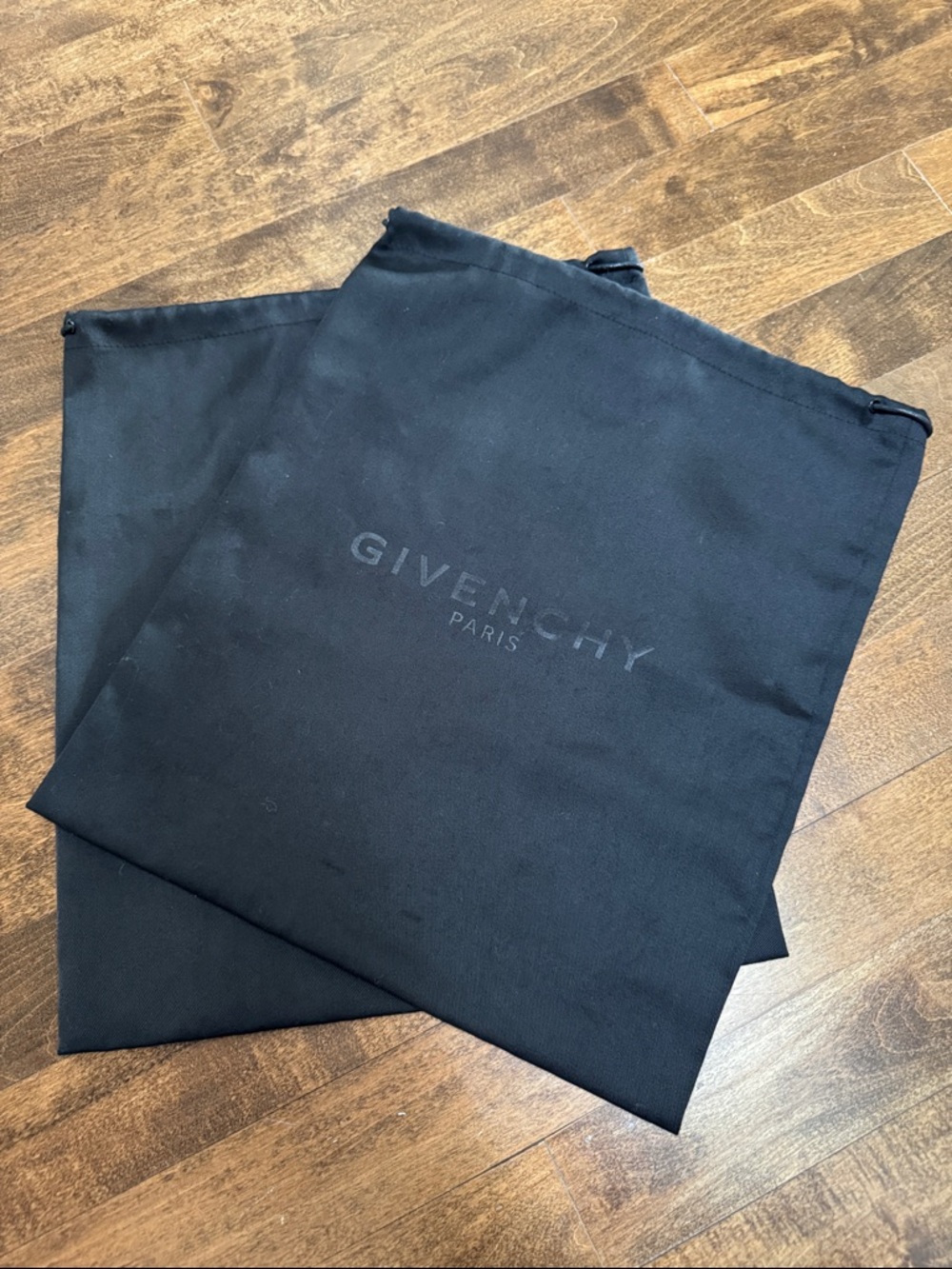 Givenchy Black Drawstring Dust Bags - Pair
